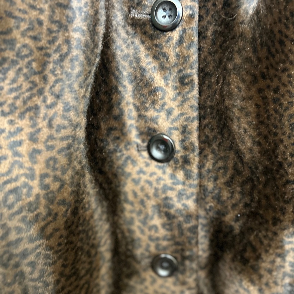 Leopard Print Button-Up Jacket - image 3